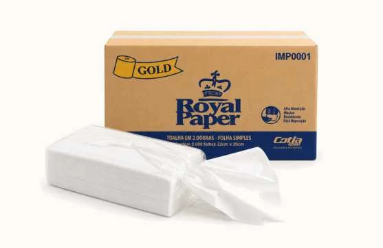 Toalha Interfolhada Gold - Royal Paper Gold