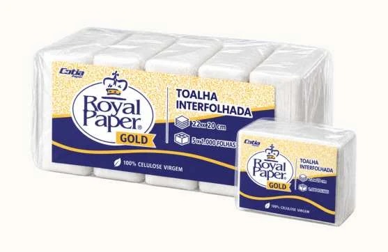 Toalha Interfolhada Gold - Royal Paper Gold