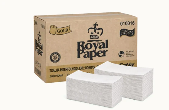 Toalha Interfolhada Gold Dupla - Royal Paper Gold