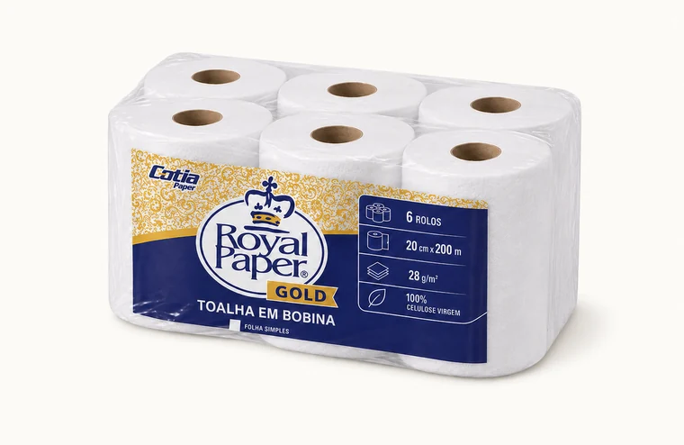Toalha em Bobina Gold - Royal Paper Gold