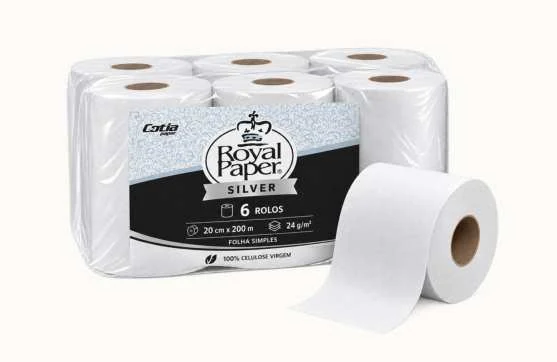 Toalha em Bobina Silver - Royal Paper Silver