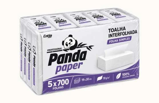 Toalha Interfolhada Panda - Panda Paper