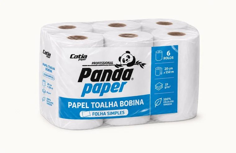 Toalha em Bobina Panda - Panda Paper