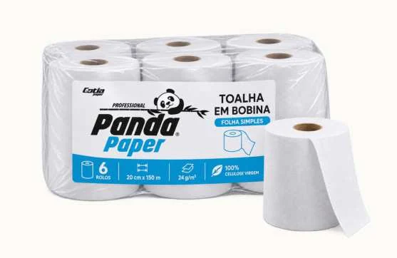 Toalha em Bobina Panda - Panda Paper