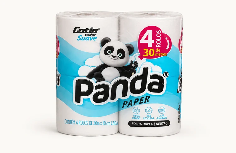 Higiênico em Rolo Panda - Panda Paper